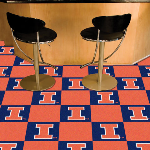 University of Illinois Team Carpet Tiles