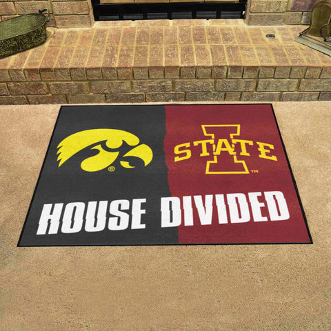 House Divided Mat - Iowa / Iowa State