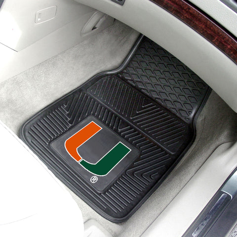 University of Miami 2-pc Vinyl Car Mat Set