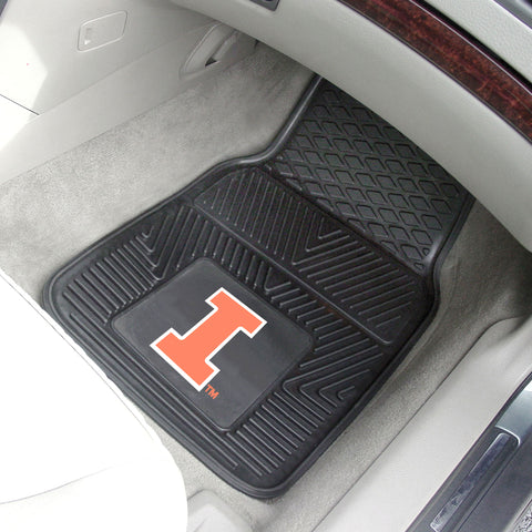 University of Illinois 2-pc Vinyl Car Mat Set