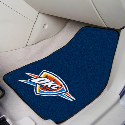 NBA - Oklahoma City Thunder 2-pc Carpet Car Mat Set