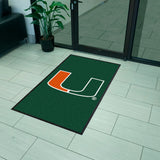 University of Miami 3X5 Logo Mat - Portrait