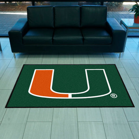 University of Miami 4X6 Logo Mat - Landscape