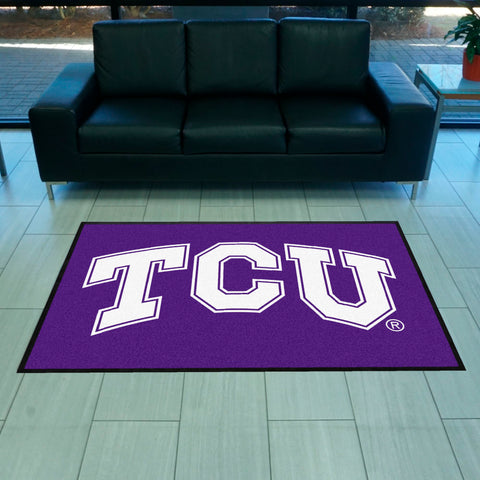 Texas Christian University  4X6 Logo Mat - Landscape