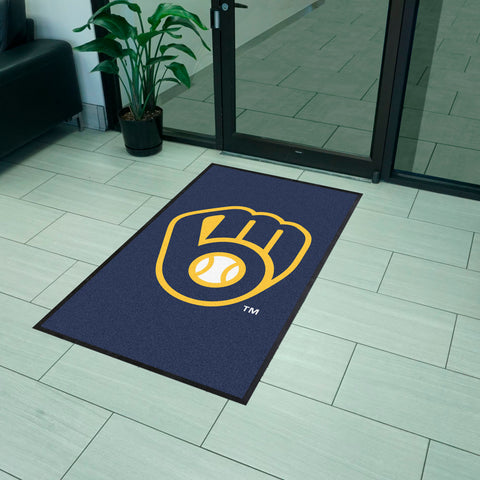 MLB - Milwaukee Brewers 3X5 Logo Mat - Portrait