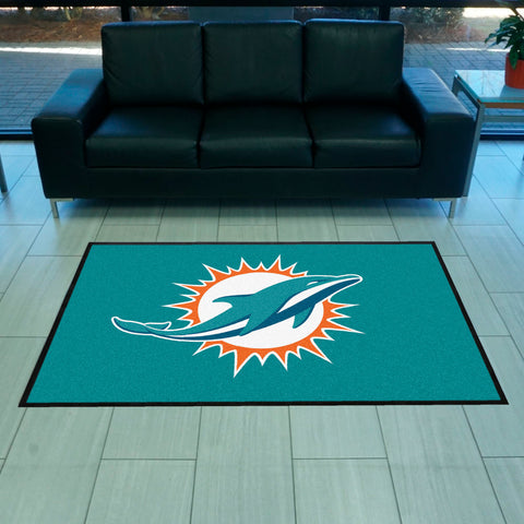 NFL - Miami Dolphins 4X6 Logo Mat - Landscape