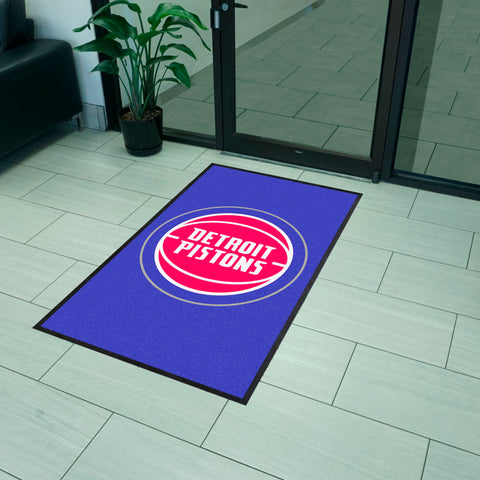 NBA - Detroit Pistons 3X5 Logo Mat - Portrait