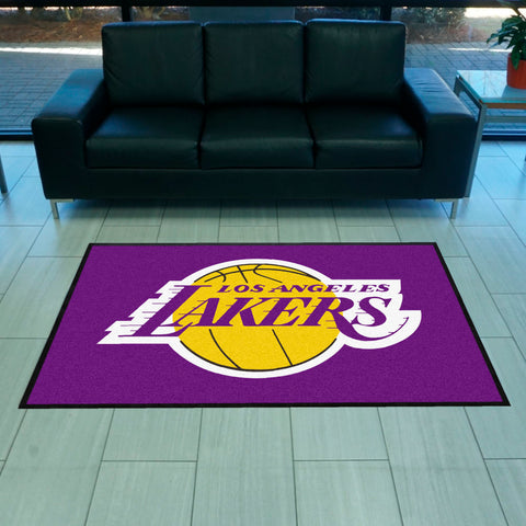 NBA - Los Angeles Lakers 4X6 Logo Mat - Landscape