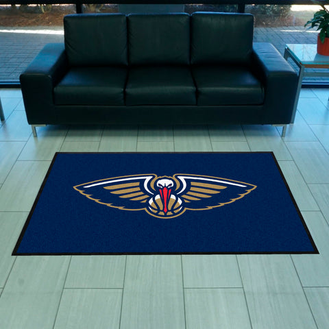 NBA - New Orleans Pelicans 4X6 Logo Mat - Landscape