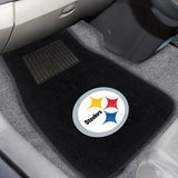 NFL - Pittsburgh Steelers 2-pc Embroidered Car Mat Set