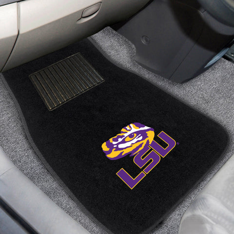 LSU 2-pc Embroidered Car Mat Set