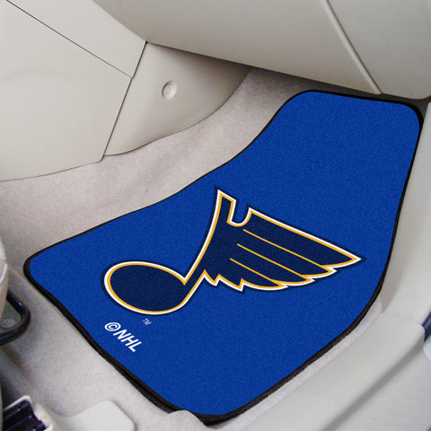 NHL - St. Louis Blues 2-pc Carpet Car Mat Set