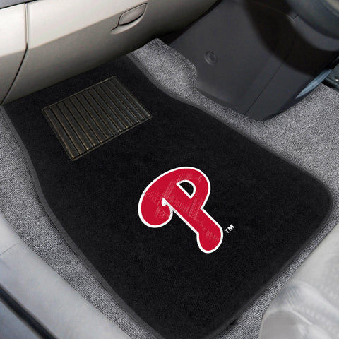 MLB - Philadelphia Phillies 2-pc Embroidered Car Mat Set