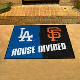 MLB House Divided Mat - Dodgers / Giants