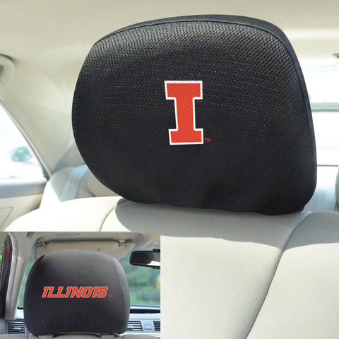 University of Illinois Head Rest Cover