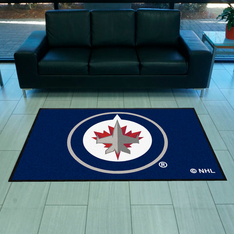 NHL - Winnipeg Jets 4X6 Logo Mat - Landscape