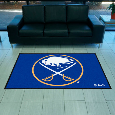 NHL - Buffalo Sabres 4X6 Logo Mat - Landscape