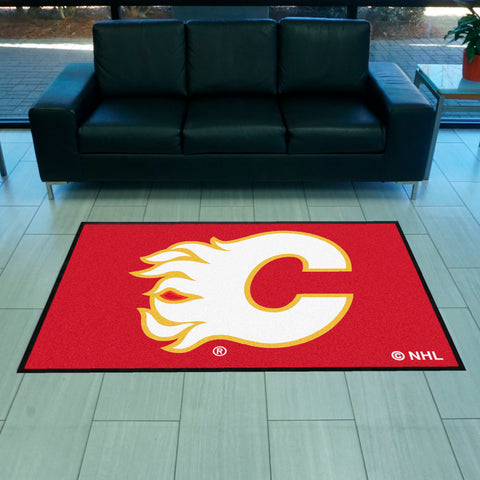 NHL - Calgary Flames 4X6 Logo Mat - Landscape