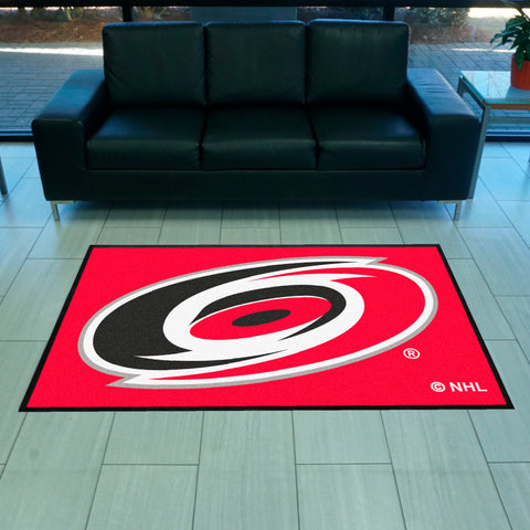 NHL - Carolina Hurricanes 4X6 Logo Mat - Landscape