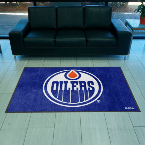 NHL - Edmonton Oilers 4X6 Logo Mat - Landscape