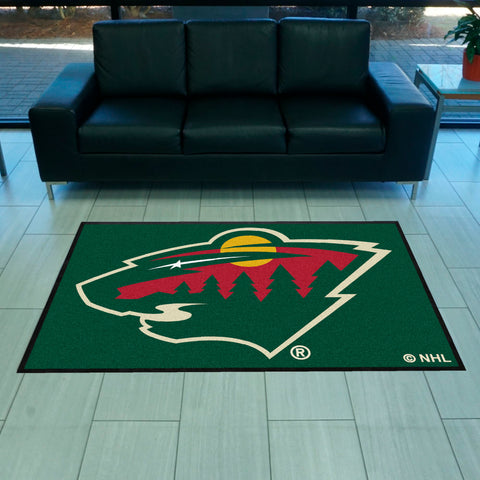 NHL - Minnesota Wild 4X6 Logo Mat - Landscape