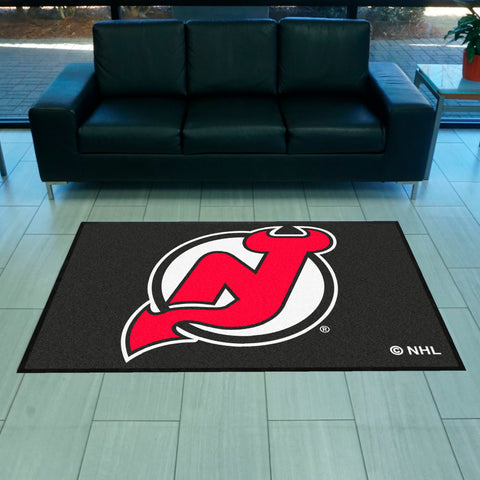 NHL - New Jersey Devils 4X6 Logo Mat - Landscape