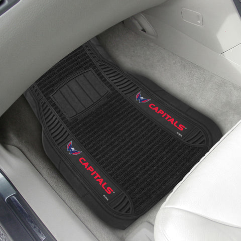 NHL - Washington Capitals 2-pc Deluxe Car Mat Set