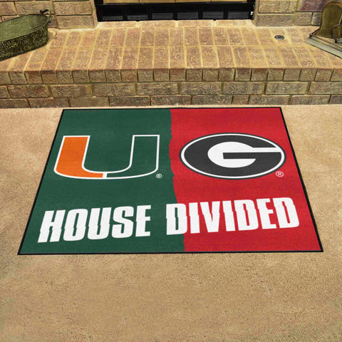 House Divided Mat - Miami / Georgia