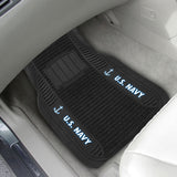 NAVY 2-pc Deluxe Car Mat Set