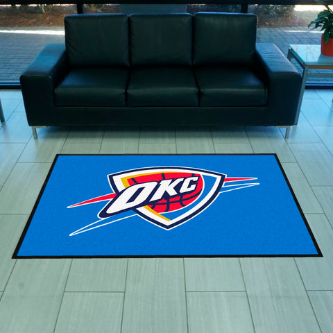 NBA - Oklahoma City Thunder 4X6 Logo Mat - Landscape