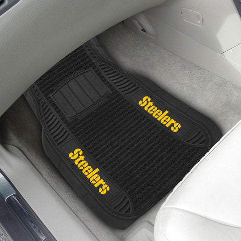 NFL - Pittsburgh Steelers 2-pc Deluxe Car Mat Set