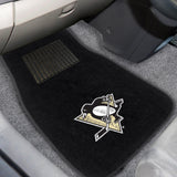 NHL - Pittsburgh Penguins 2-pc Embroidered Car Mat Set