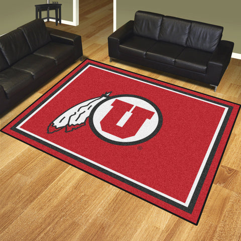 University of Utah 8x10 Rug