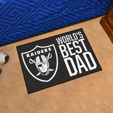 NFL - Las Vegas Raiders Starter Mat - World's Best Dad