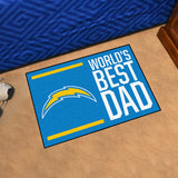 NFL - Los Angeles Chargers Starter Mat - World's Best Dad