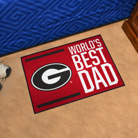 University of Georgia Starter Mat - World's Best Dad