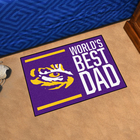 LSU Starter Mat - World's Best Dad