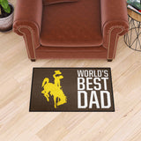 University of Wyoming Starter Mat - World's Best Dad