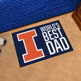 University of Illinois Starter Mat - World's Best Dad