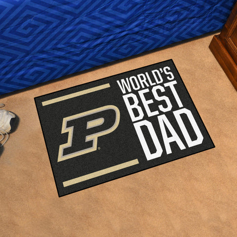 Purdue University Starter Mat - World's Best Dad