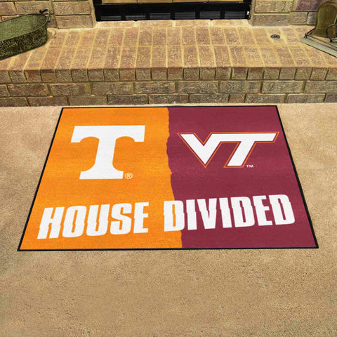 House Divided Mat - Tennessee / Virginia Tech