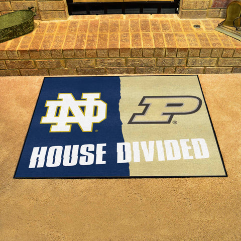 House Divided Mat - Notre Dame / Purdue