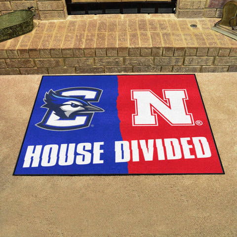 House Divided Mat - Creighton / Nebraska