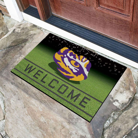 LSU Crumb Rubber Door Mat