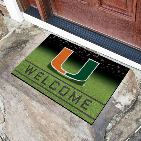 University of Miami Crumb Rubber Door Mat