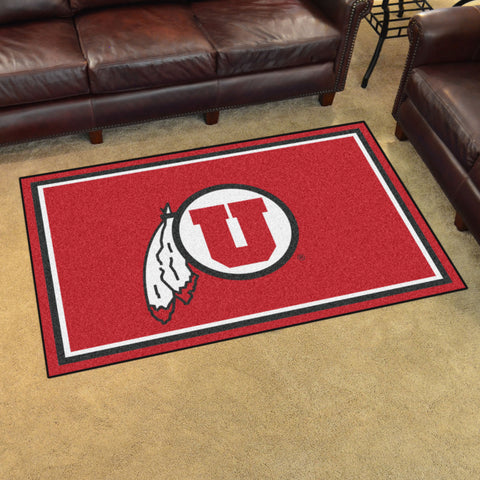 University of Utah 4x6 Rug