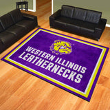 Western Illinois University 8x10 Rug