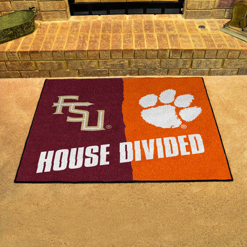 House Divided Mat - Florida State / Clemson