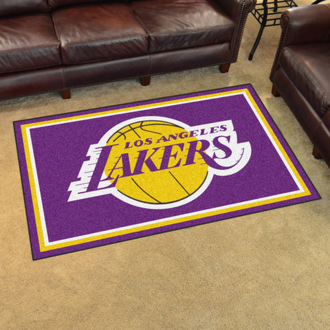 NBA - Los Angeles Lakers 4x6 Rug