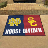 House Divided Mat - Notre Dame / Southern Cal